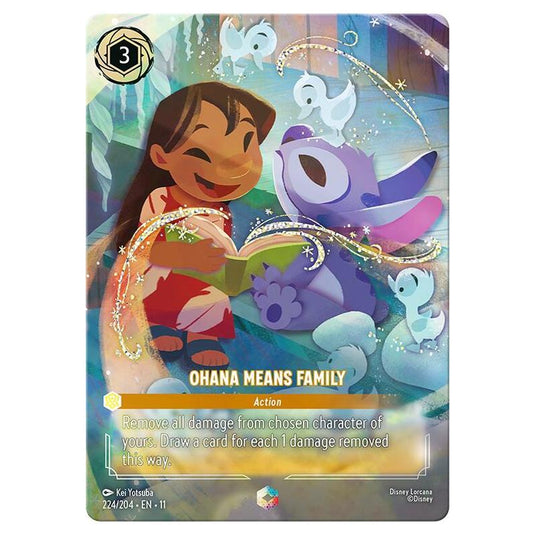 Lorcana - Winterspell - Ohana Means Family (Enchanted) - 224/204