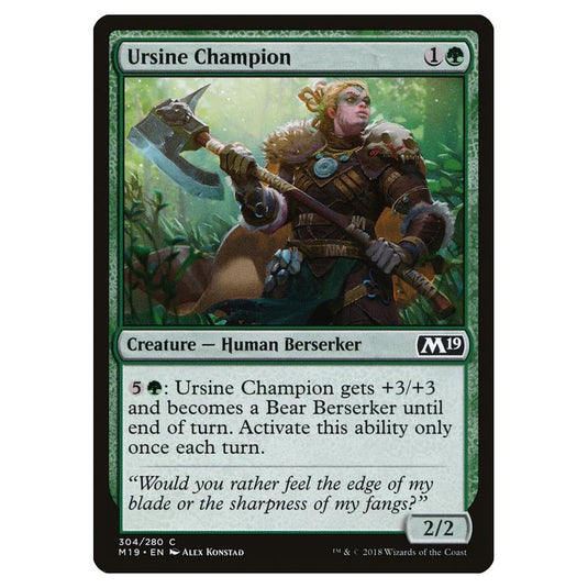 Magic the Gathering - Core Set 2019 - Ursine Champion - 304/280