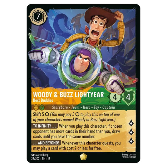 Lorcana - Attack of the Vine - Woody & Buzz Lightyear - Best Buddies (Legendary) - 28/207