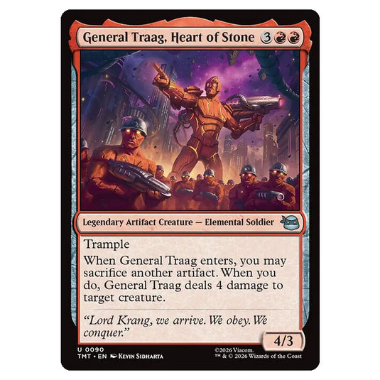 Magic The Gathering - Teenage Mutant Ninja Turtles - General Traag, Heart of Stone - 0090