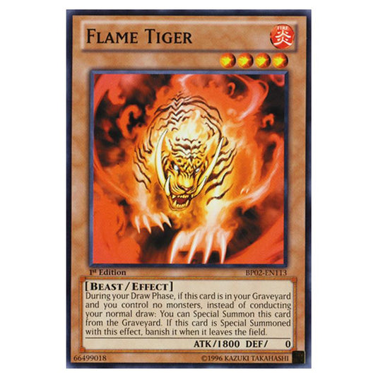 Yu-Gi-Oh! - Battle Pack 2 - War of the Giants - Flame Tiger (Common) BP02-EN113