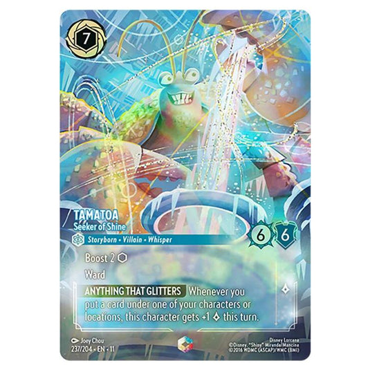 Lorcana - Winterspell - Tamatoa - Seeker of Shine (Enchanted) - 237/204