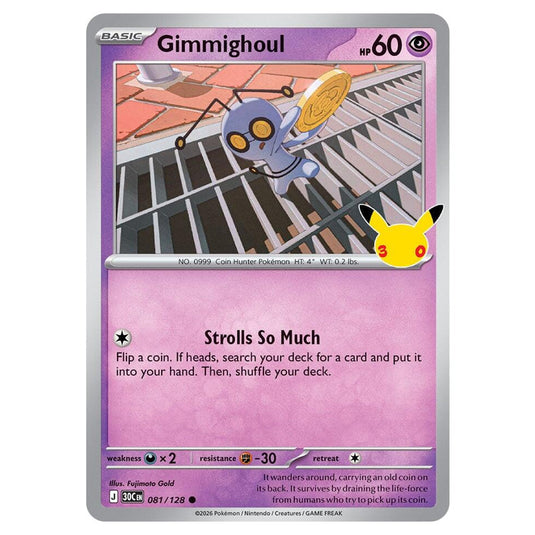 Pokemon - 30th Celebration - Gimmighoul - 081/128