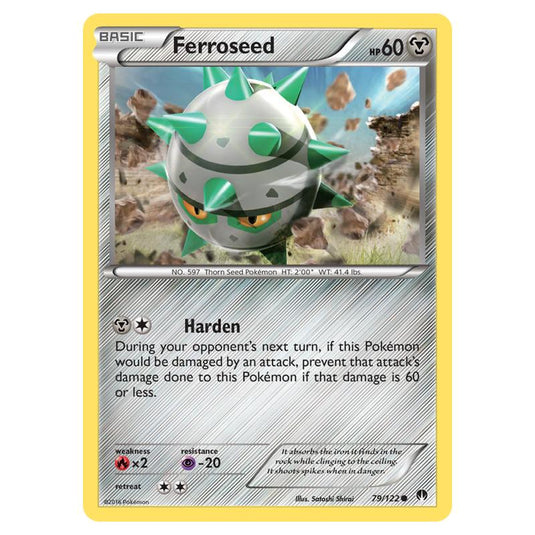Pokemon - XY - Breakpoint - Ferroseed - 79/122 (Reverse Holo)