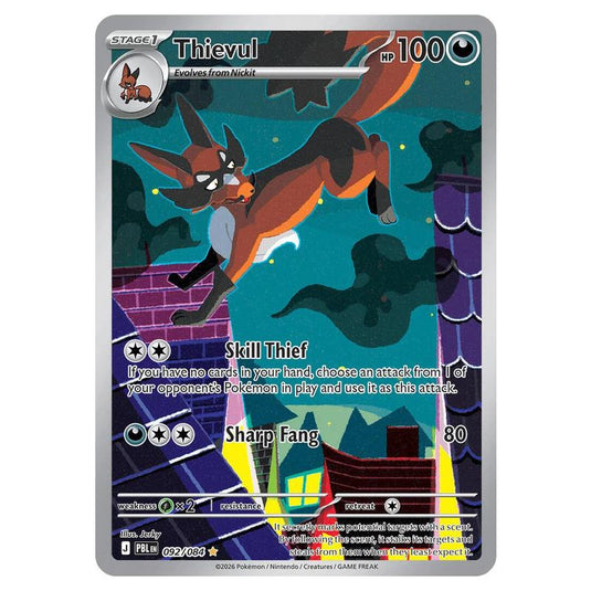 Pokemon - Mega Evolution - Pitch Black - Thievul - 092/084
