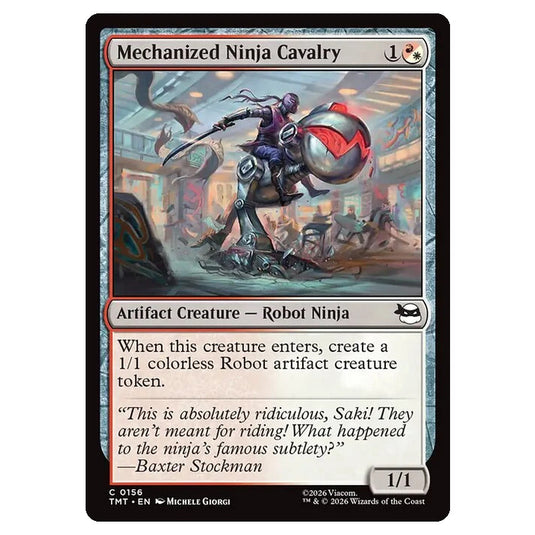 Magic The Gathering - Teenage Mutant Ninja Turtles - Mechanized Ninja Cavalry - 0156