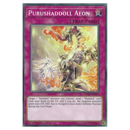 Yu-Gi-Oh! - Structure Deck - Shaddoll Showdown - Purushaddoll Aeon (Common) SDSH-EN036