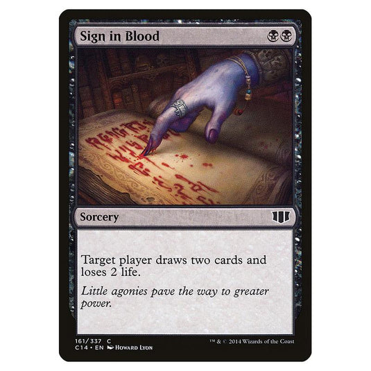 Magic The Gathering - Commander 2014 - Sign In Blood - 161