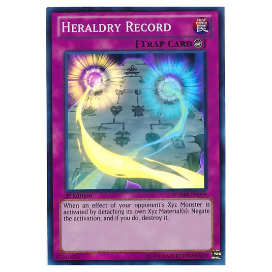Yu-Gi-Oh! - Number Hunters - Heraldry Record (Super Rare) NUMH-EN059
