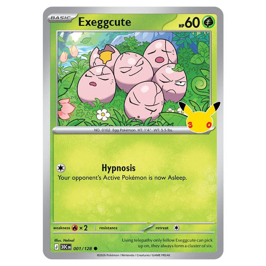 Pokemon - 30th Celebration - Exeggcute - 001/128
