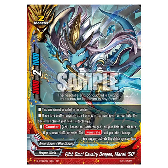 Future Card Buddyfight - Fifth Omni Cavalry Dragon, Merak "SD" - PR/0337