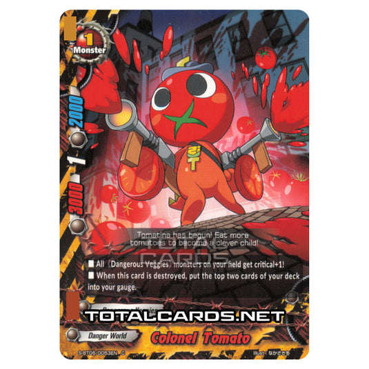 Future Card Buddyfight - Soaring Superior Deity Dragon - Lieutenant Colonel Tomato (C) S-BT06/0053