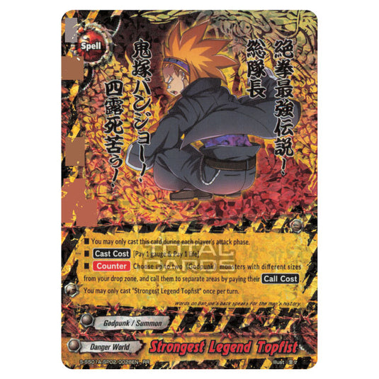 Future Card Buddyfight - Buddy Ragnarok - Strongest Legend Topfist (RR) S-SS01A-SP02/0028EN