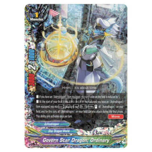 Future Card Buddyfight - Buddy Ragnarok - Govern Star Dragon, Ordinary (RR) S-SS01A-SP02/0062EN