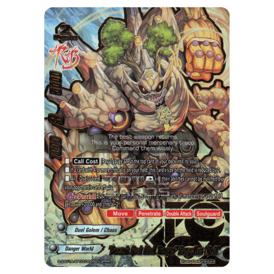 Future Card Buddyfight - Buddy Ragnarok - "Demonic Rock Mech Trooper" Dra-gollum "Re:B" (RRR) S-SS01A-SP03/0006EN