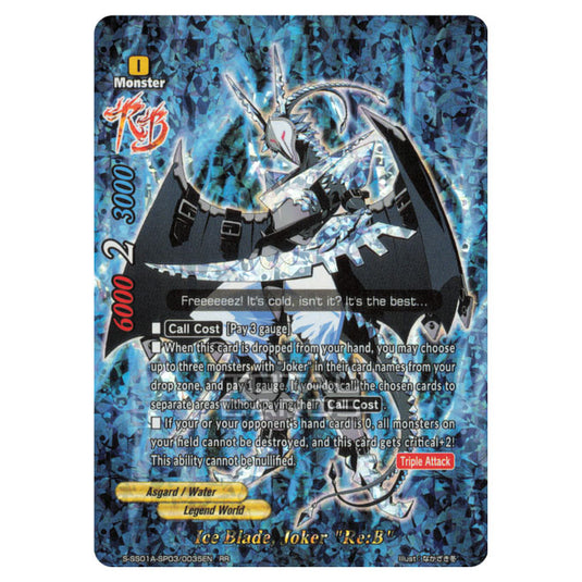 Future Card Buddyfight - Buddy Ragnarok - Ice Blade, Joker "Re:B" (RR) S-SS01A-SP03/0035EN