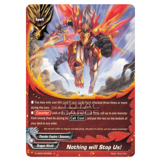 Future Card Buddyfight - Buddy Again Vol.3 Beyond the Ages - Nothing will Stop Us! (U) S-UB06/0040