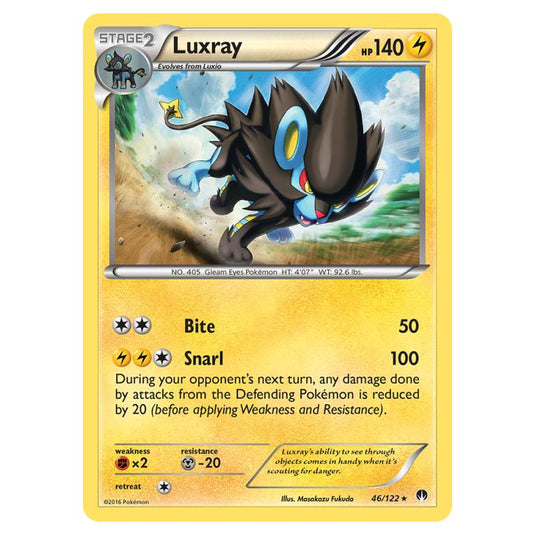 Pokemon - XY - Breakpoint - Luxray - 46/122 (Reverse Holo)