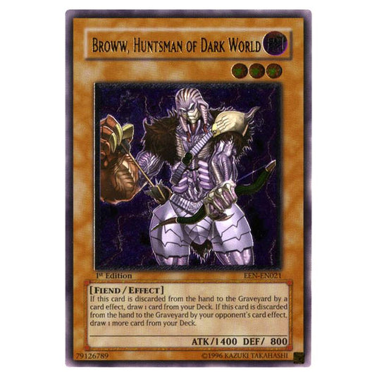 Yu-Gi-Oh! - Elemental Energy - Broww, Huntsman of Dark World (Ultimate Rare) EEN-EN021