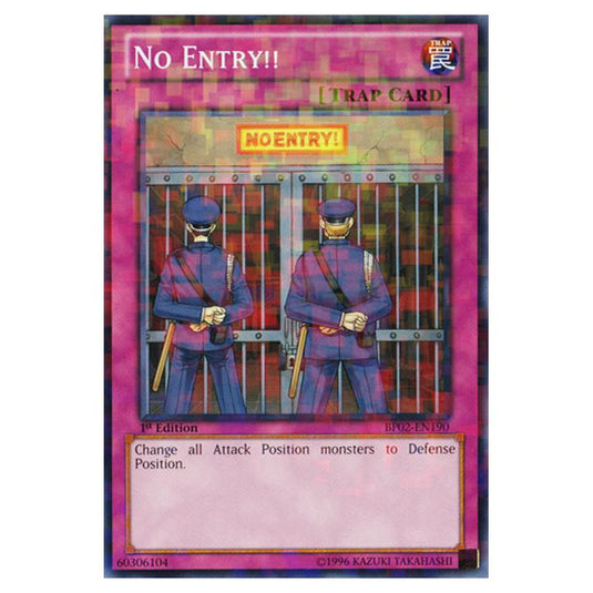 Yu-Gi-Oh! - Battle Pack 2 - War of the Giants - No Entry!! (Mosaic Rare) BP02-EN190