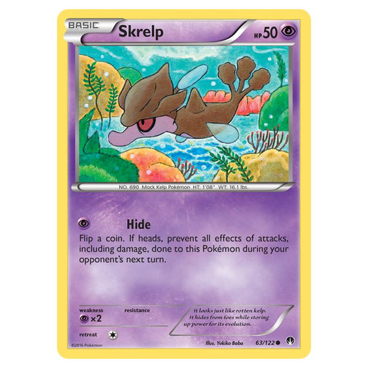 Pokemon - XY - Breakpoint - Skrelp - 63/122 (Reverse Holo)