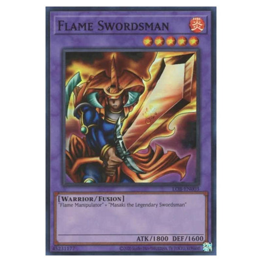 Yu-Gi-Oh! - Legend of Blue Eyes White Dragon (25th Anniversary Edition) - Flame Swordsman (Super Rare) - LOB25-EN003