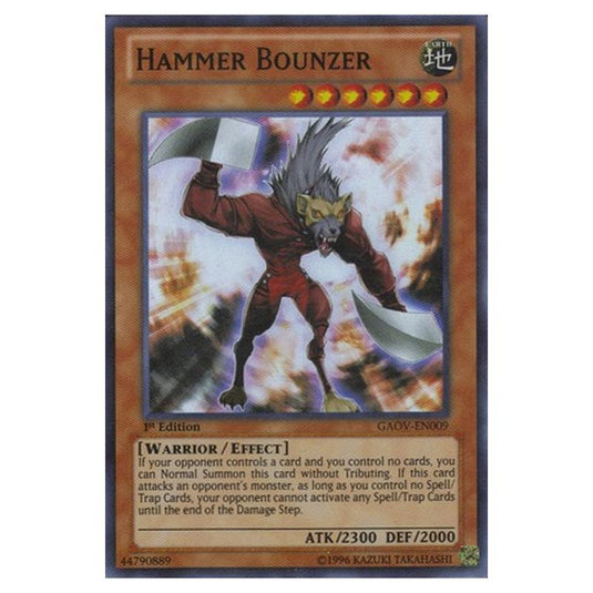 Yu-Gi-Oh! - Galactic Overlord - Hammer Bounzer (Super Rare) GAOV-EN009