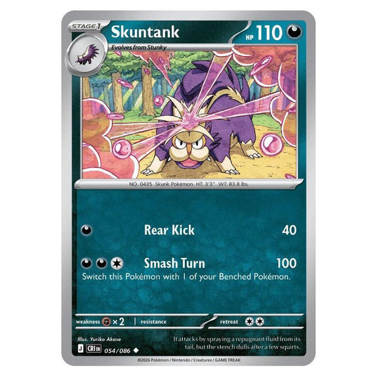 Pokemon - Mega Evolution - Chaos Rising - Skuntank - 054/086