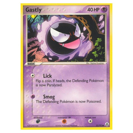 Pokemon - EX Legend Maker - Gastly - 52/92