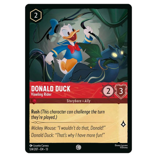 Lorcana - Attack of the Vine - Donald Duck - Vineling Rider (Common) - 124/207