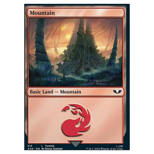 Magic The Gathering - Universes Beyond - Warhammer 40k - Mountain - 315/168