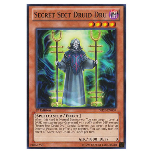 Yu-Gi-Oh! - Shadow Specters - Secret Sect Druid Dru (Common) SHSP-EN009