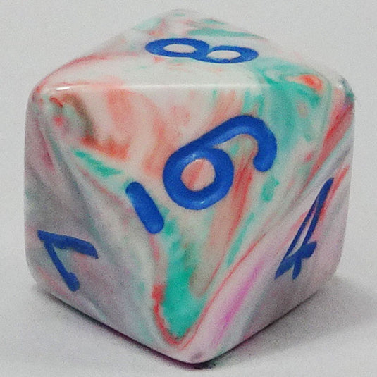 Chessex - Signature 16mm D8 - Festive - Pop Art with Blue