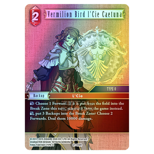 Final Fantasy - Beyond Destiny - Vermilion Bird l'Cie Caetuna - (21-008R) (Foil)