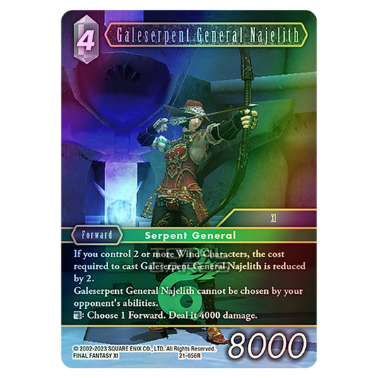 Final Fantasy - Beyond Destiny - Galeserpent General Najelith - (21-056R) (Foil)