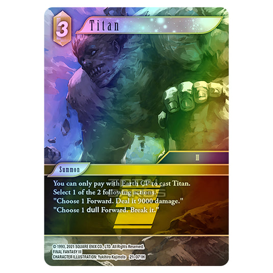 Final Fantasy - Beyond Destiny - Titan - (21-071H) (Foil)