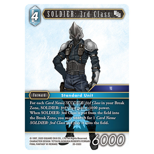 Final Fantasy - Dawn of Heroes - SOLDIER: 3rd Class - (20-032C)