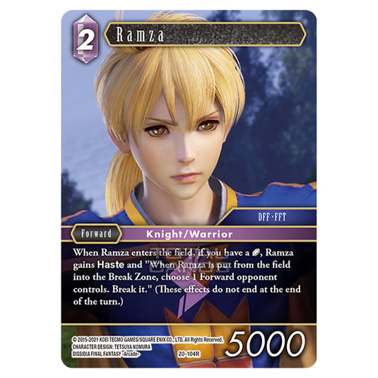 Final Fantasy - Dawn of Heroes - Ramza - (20-104R)