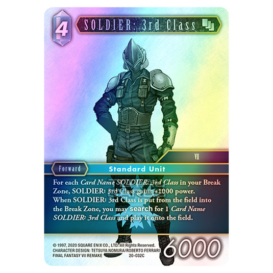 Final Fantasy - Dawn of Heroes - SOLDIER: 3rd Class - (20-032C) (Foil)