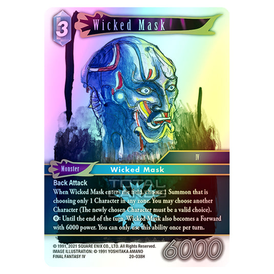 Final Fantasy - Dawn of Heroes - Wicked Mask - (20-038H) (Foil)