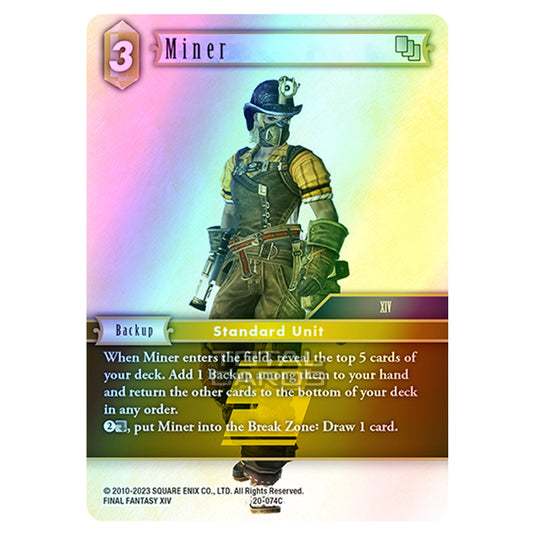 Final Fantasy - Dawn of Heroes - Miner - (20-074C) (Foil)