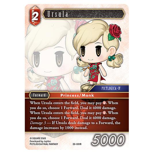 Ursula 28-001R card from the Final Fantasy set Dreamlike Oceans