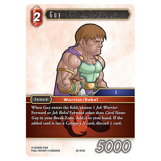 Guy 28-004C card from the Final Fantasy set Dreamlike Oceans