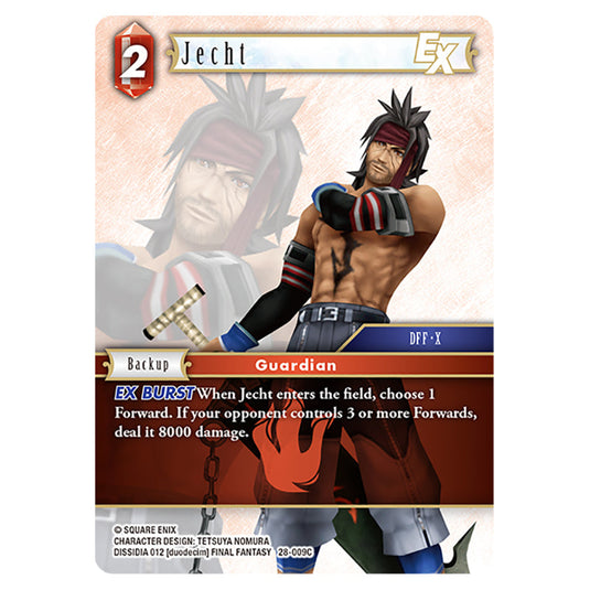 Jecht 28-009C card from the Final Fantasy set Dreamlike Oceans