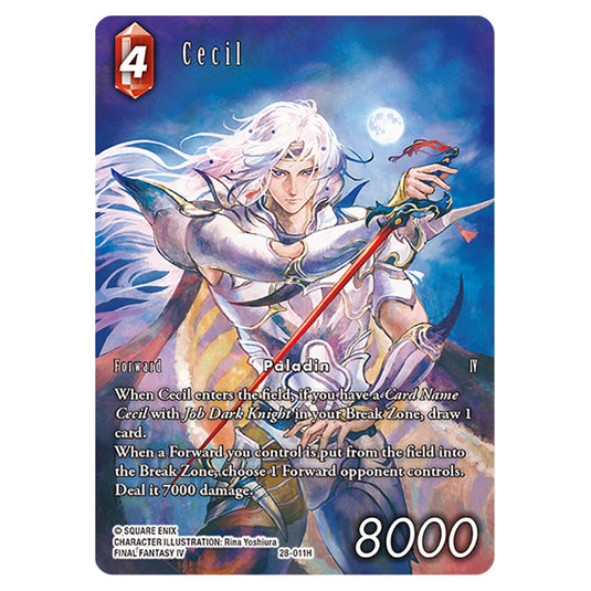 Cecil 28-011H-a card from the Final Fantasy set Dreamlike Oceans