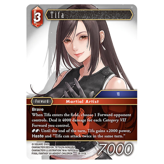 Tifa 28-013L card from the Final Fantasy set Dreamlike Oceans