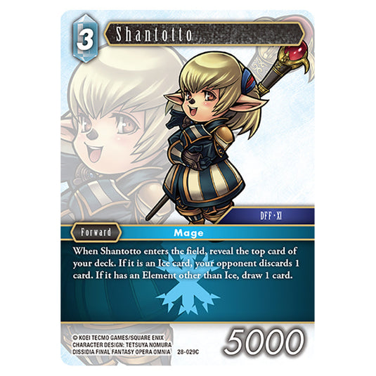 Shantotto 28-029C card from the Final Fantasy set Dreamlike Oceans