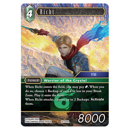 Richt 28-055H card from the Final Fantasy set Dreamlike Oceans