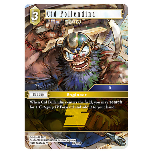 Cid Pollendina 28-065R card from the Final Fantasy set Dreamlike Oceans