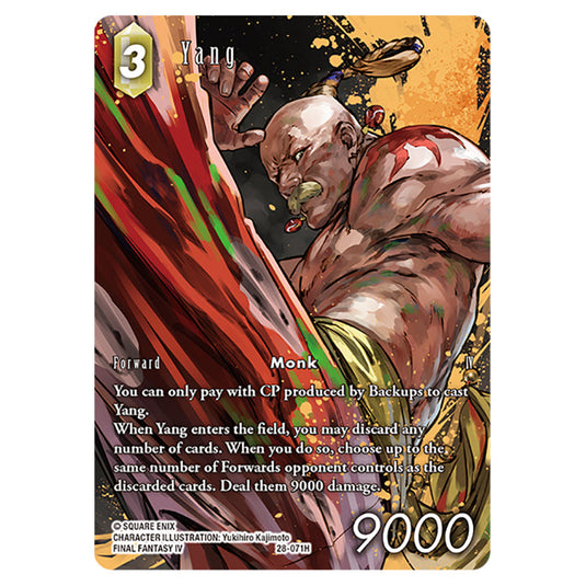 Yang 28-071H-a card from the Final Fantasy set Dreamlike Oceans